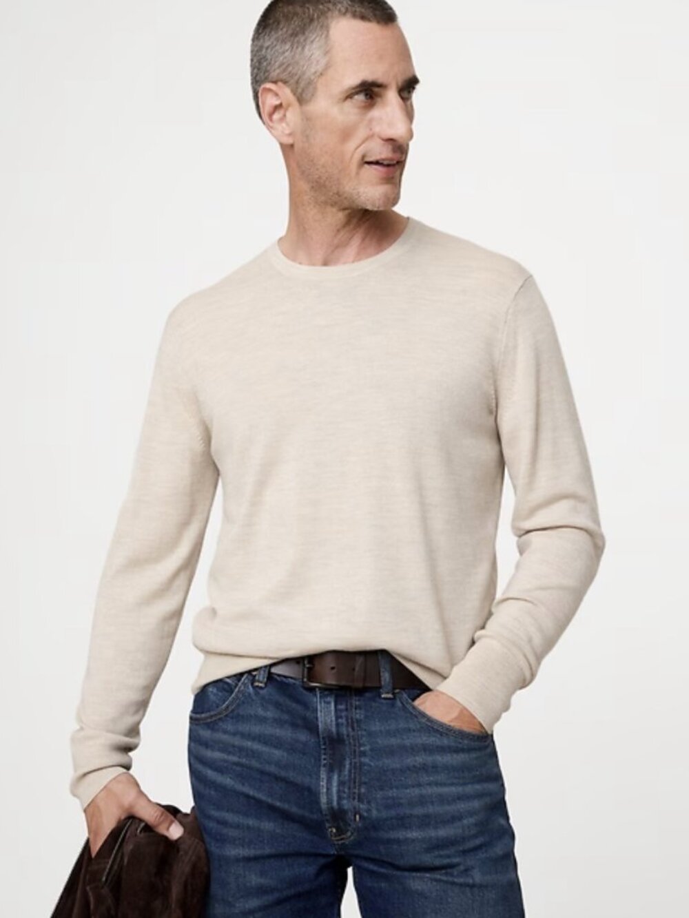 Banana Republic Merino Wool Sweater Men Sz Large Tall